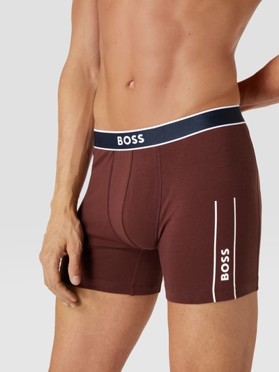 BOSS Boxershort met labeldetail Bordeaux - 3