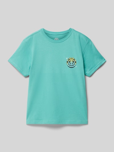 Element T-shirt met ronde hals, model 'BEAM UP' Groen - 1