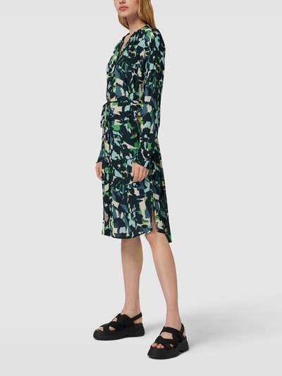 Fransa Blousejurk met all-over motief Groen - 4