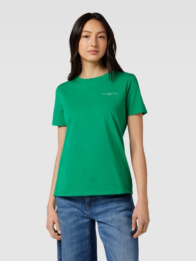 Tommy Hilfiger T-shirt met labelprint, model '1985' Groen - 4