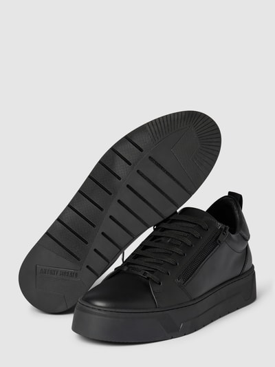 Antony Morato Sneakers met sierritssluiting, model 'ZIPPER' Zwart - 4