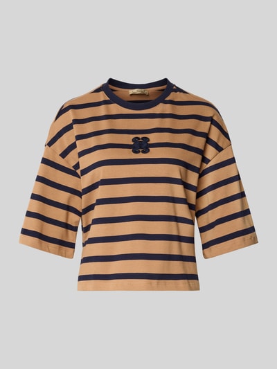 Smith and Soul T-shirt krótki z wyhaftowanym logo Beżowy 2