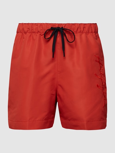 Tommy Hilfiger Regular fit zwembroek met merkopschrift Roestrood - 2