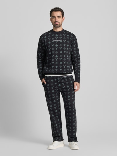 CARLO COLUCCI Sweatpants mit elastischem Bund Black 1