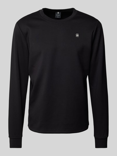 G-Star Raw Sweatshirt mit Label-Print Modell 'Motion' Black 1