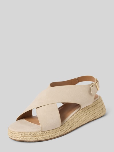 Only Wedges mit Peep Toe Modell 'MINERVA-2' Ecru 1