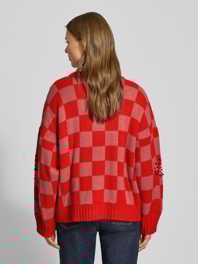 Essentiel Antwerp Loose Fit Pullover aus Schurwoll-Mix Rot 5