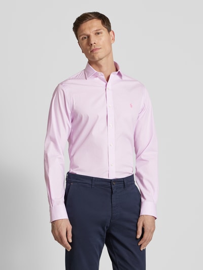 Polo Ralph Lauren Slim Fit Business-Hemd mit Haifischkragen Rose 4