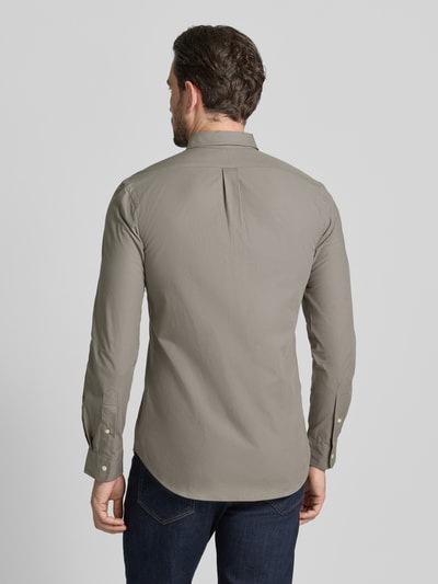 Polo Ralph Lauren Vrijetijdsoverhemd met labelstitching Antraciet - 5