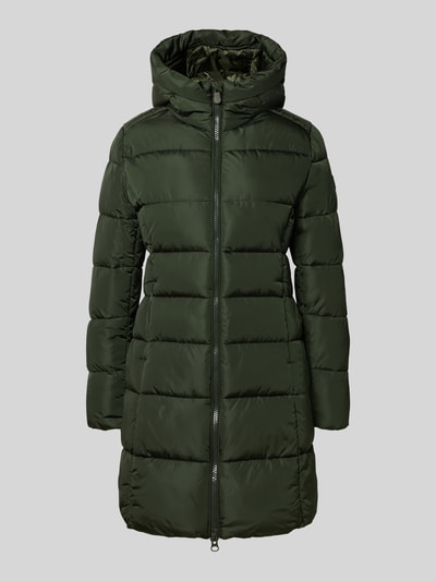SAVE THE DUCK Gewatteerde lange jas met tweewegsritssluiting, model 'Taylor' Olijfgroen - 2