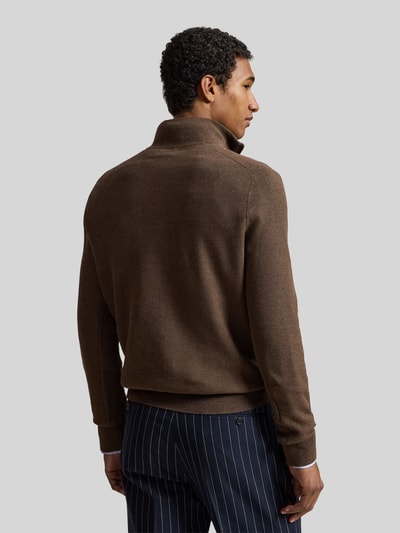Polo Ralph Lauren Troyer o kroju regular fit z czystej bawełny Ciemnobrązowy 5