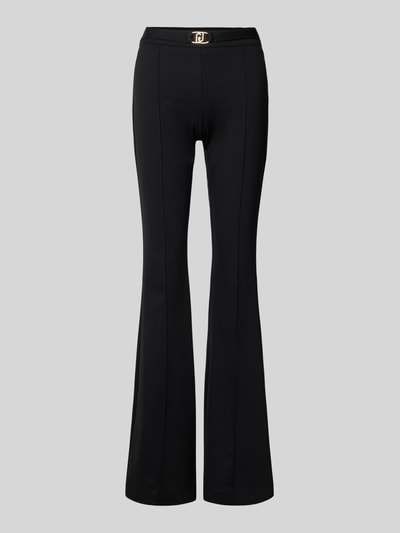 Liu Jo White Bootcut pantalon met riem Zwart - 2