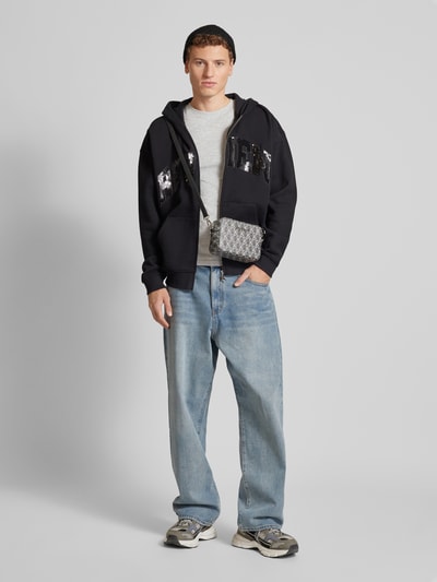 REVIEW T-shirt met ronde hals Lichtgrijs gemêleerd - 1