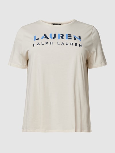 Lauren Ralph Lauren Curve PLUS SIZE T-Shirt mit Label-Print Offwhite 2