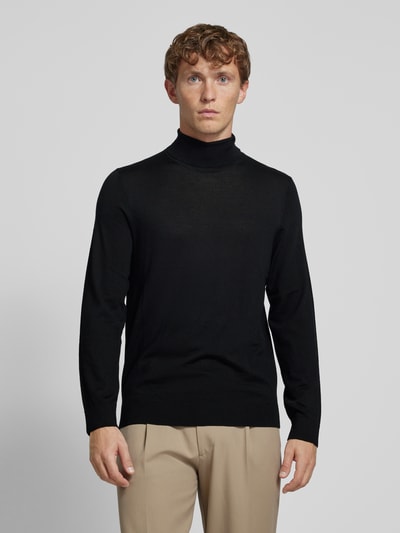 SELECTED HOMME Rollkragenpullover aus Wolle Modell 'TRAY' Black 4