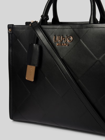 Liu Jo White Handtasche mit Label-Applikation Modell 'RIDHI' Black 3