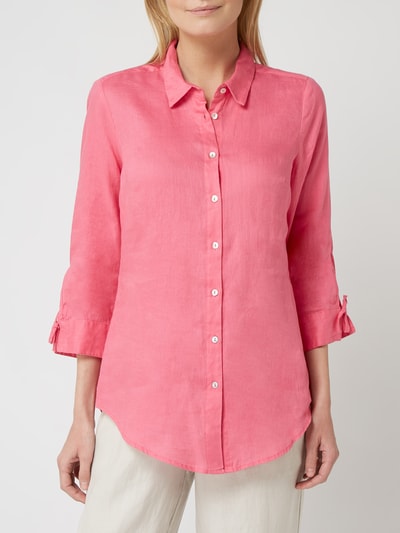 Malvin Bluse aus reinem Leinen Pink 4