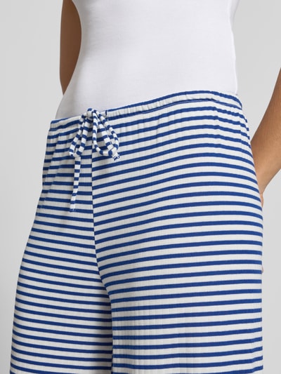 Gina Tricot Spodnie materiałowe z elastycznym pasem Błękitny melanż 3