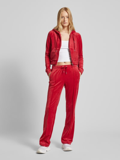 Juicy Couture Spodnie sportowe z elastycznym pasem model ‘TINA’ Czerwony 1