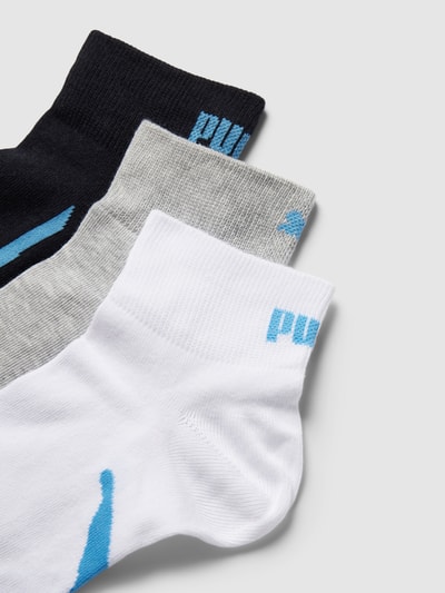 Puma Socken mit Label-Print Hellblau 2