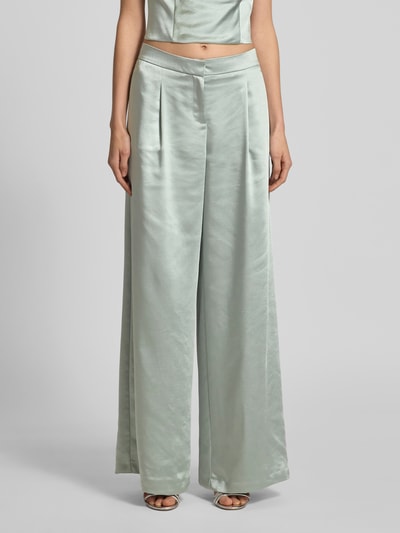Jake*s Cocktail Cocktailhose aus Satin mit weitem Bein Lind Melange 4