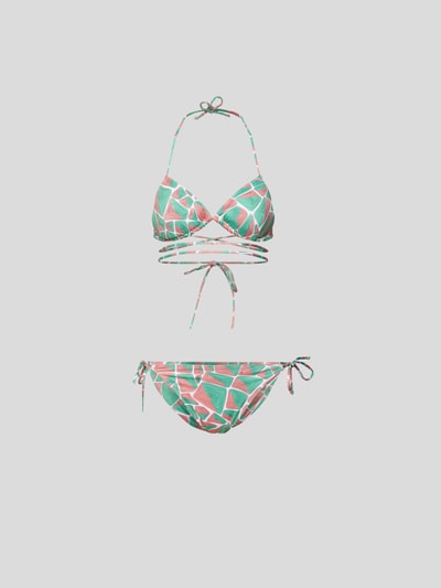 Emilio Pucci Bikini mit grafischem Allover-Muster Helltürkis 2