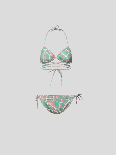 Emilio Pucci Bikini mit grafischem Allover-Muster Helltuerkis 2