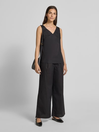 Christian Berg Woman Regular Fit Blusentop mit V-Ausschnitt Black 1