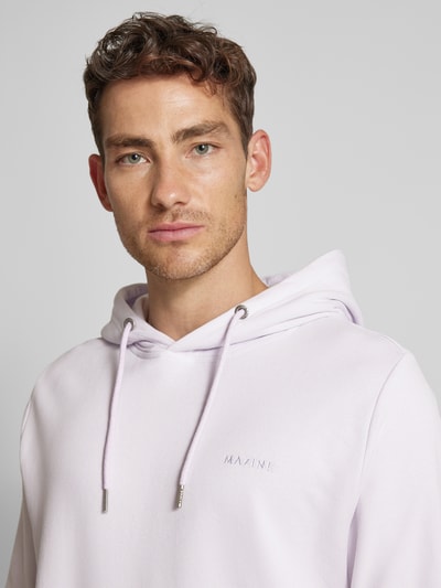 Mazine Hoodie mit Label-Stitching Modell 'Burwood' Lavender 3