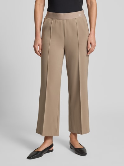 CAMBIO Regular Fit Culotte mit Bügelfalten Modell 'CAMERON' Taupe 4