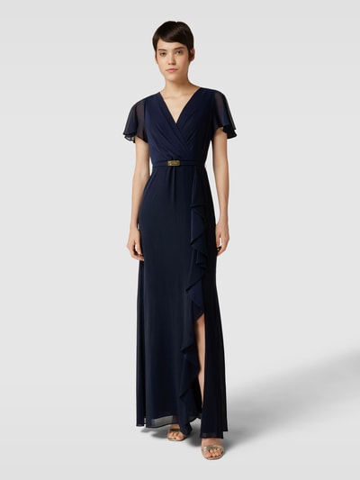 Lauren Dresses Sukienka wieczorowa z paskiem w talii model ‘FARRYSH’ Granatowy 4