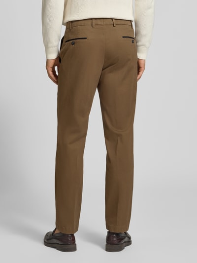 Hiltl Regular Fit Chino aus Baumwoll-Mix Modell 'PEAKER' Taupe 5