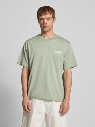 Jack & Jones T-Shirt mit Label-Print Modell 'BEAU' Mint 4