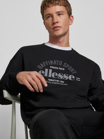 Ellesse Sweatshirt mit Label-Print Modell 'SADALI' Black 3