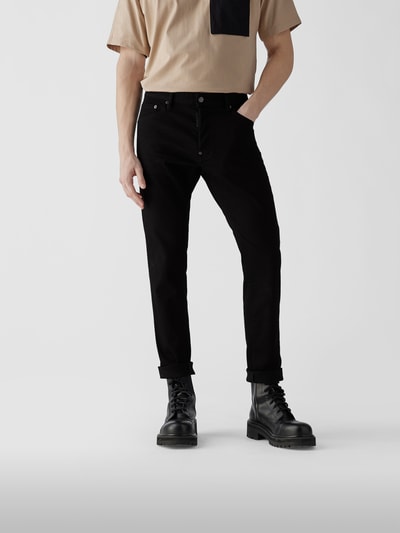 Dsquared2 Straight Fit Jeans mit Brand-Detail Schwarz 4