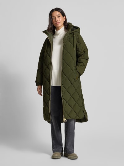 Barbour Regular Fit Steppmantel in leichter Crinkle-Optik Modell 'KIRKTON' Khaki 1