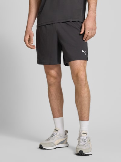 PUMA Performance Shorts mit Logo und elastischem Bund Black 4