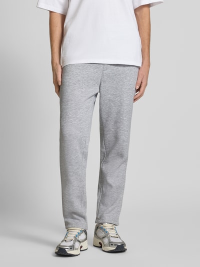 Jack & Jones Regular Fit Sweatpants mit Tunnelzug Modell 'KANE BRADLEY' Hellgrau Melange 4