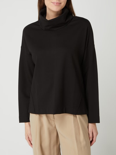 Esprit Collection Sweatshirt met col Zwart - 4