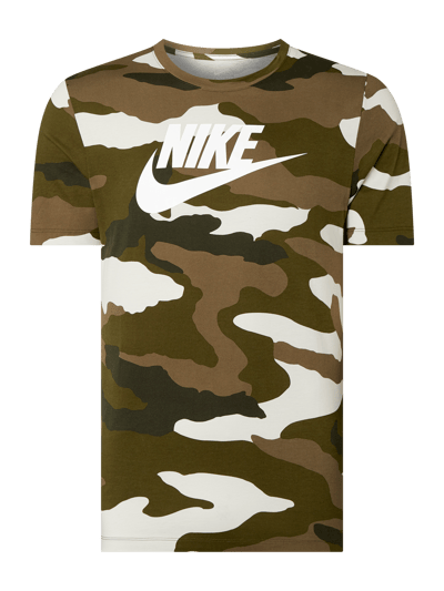 Nike T-Shirt mit Logo-Print  Oliv 1