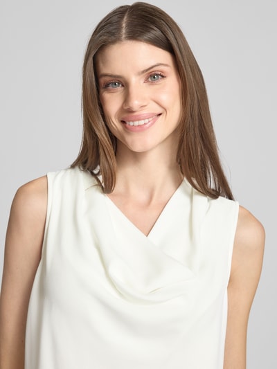 comma Top mit Wasserfall-Ausschnitt Offwhite 3