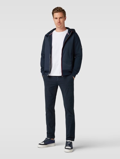 Tommy Hilfiger Chino met ruitmotief, model 'DENTON' Marineblauw - 1