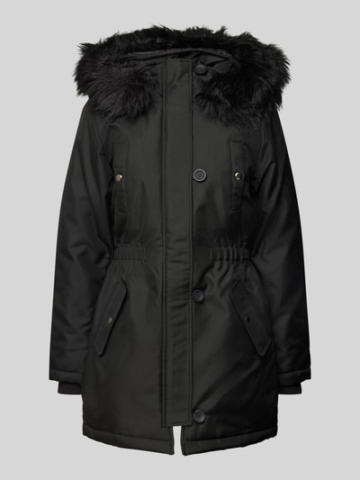 Only Taillierter Parka mit Kunstfellbesatz Modell 'IRIS' Black 2