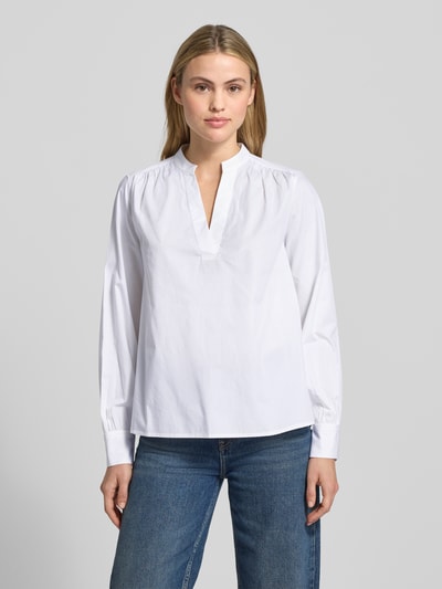 Tommy Hilfiger Bluzka z długim rękawem o kroju regular fit z czystej bawełny Biały 4