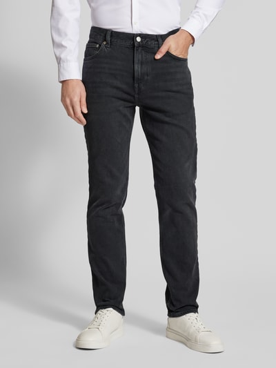 Tommy Hilfiger Straight Fit Jeans aus Viskose im 5-Pocket-Design Modell 'DENTON' Black 4