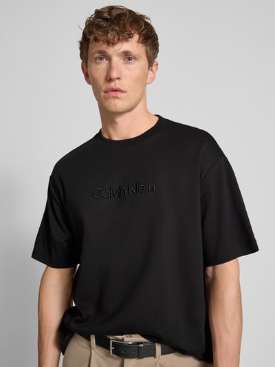 CK Calvin Klein Oversized T-Shirt mit Label-Stitching Black 3