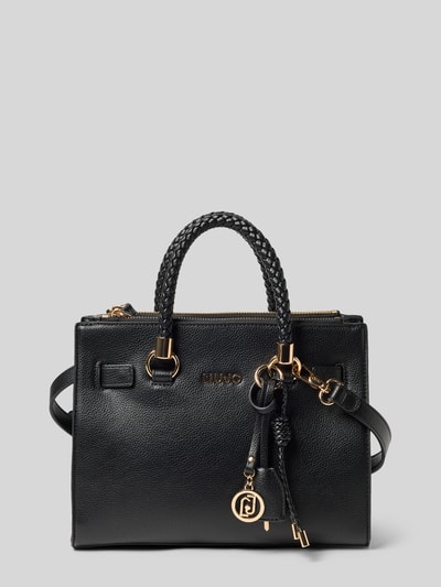 Liu Jo White Handtasche mit Label-Applikation Modell 'SATCHEL MANHATTAN' Black 2