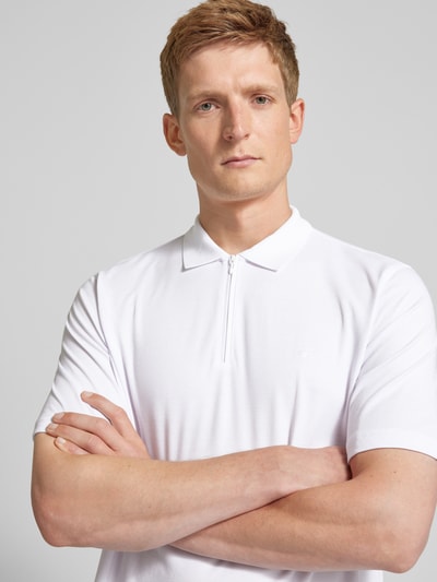 Christian Berg Men Koszulka polo o kroju regular fit z wyhaftowanym logo Biały 3