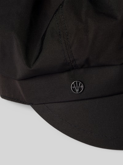 Loevenich Czapka z detalem z logo model ‘Bakerboy’ Czarny 2