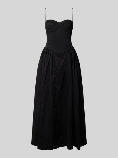 Bardot Abendkleid mit Spaghettiträgern Modell 'ESTIE' Black 2